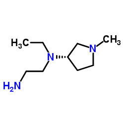 N-Ethyl-N-[(3S)-1-methyl-3-pyrrolidinyl]-1,2-ethanediamine结构式