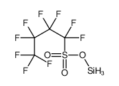 silyl 1,1,2,2,3,3,4,4,4-nonafluorobutane-1-sulfonate结构式