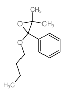 Oxirane,2-butoxy-3,3-dimethyl-2-phenyl-结构式