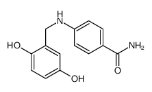 4-[(2,5-dihydroxyphenyl)methylamino]benzamide Structure