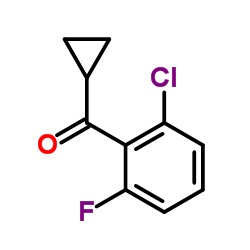 (2-Chloro-6-fluorophenyl)(cyclopropyl)methanone Structure