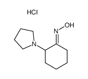 2-(1-pyrrolidinyl)cyclohexanone oxime hydrochloride Structure