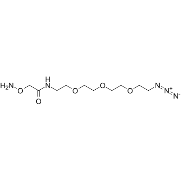 Aminoxyacetamide-PEG3-azide Structure