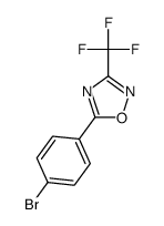 5-(4-bromophenyl)-3-(trifluoromethyl)-1,2,4-oxadiazole结构式