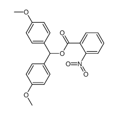 4,4′-dimethoxybenzhydryl 2-nitrobenzoate Structure