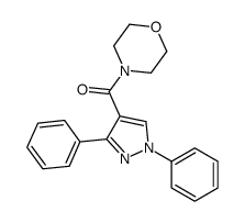 (1,3-diphenylpyrazol-4-yl)-morpholin-4-ylmethanone Structure