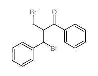 Propiophenone, 3-bromo-2-(bromomethyl)-3-phenyl-(8CI) structure