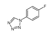 1H-TETRAZOLE, 1-(4-FLUOROPHENYL)-结构式