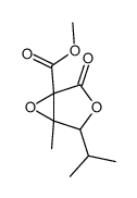 methyl 1-methyl-4-oxo-2-propan-2-yl-3,6-dioxabicyclo[3.1.0]hexane-5-ca rboxylate结构式