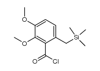 5,6-dimethoxy-2-((trimethylsilyl)methyl)benzoyl chloride Structure