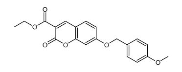 ethyl 7-((4-methoxybenzyl)oxy)-2-oxo-2H-chromene-3-carboxylate Structure