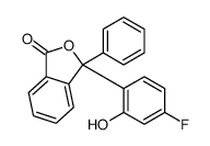 3-(4-fluoro-2-hydroxyphenyl)-3-phenyl-2-benzofuran-1-one结构式