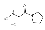 2-(甲基氨基)-1-(1-吡咯烷)-1-乙酮盐酸盐结构式