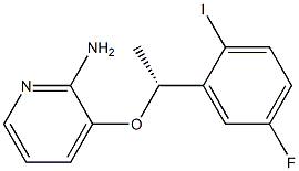 (R)-3-(1-(5-fluoro-2-iodophenyl)ethoxy)pyridin-2-amine结构式