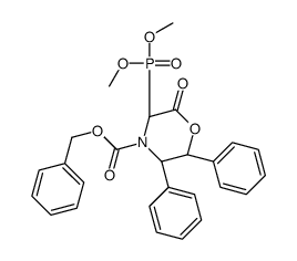 benzyl (5R,6S)-3-dimethoxyphosphoryl-2-oxo-5,6-diphenyl-morpholin e-4-carboxylate Structure