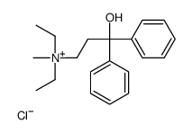 diethyl-(3-hydroxy-3,3-diphenylpropyl)-methylazanium,chloride结构式