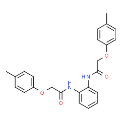 N,N'-1,2-Phenylenebis[2-(4-methylphenoxy)acetamide] structure