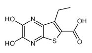 Thieno[2,3-b]pyrazine-6-carboxylic acid,7-ethyl-1,2,3,4-tetrahydro-2,3-dioxo- structure
