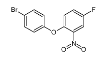 2-(4-bromophenoxy)-5-fluoronitrobenzene结构式
