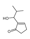2-(1-hydroxy-2-methylpropyl)cyclopent-2-en-1-one结构式