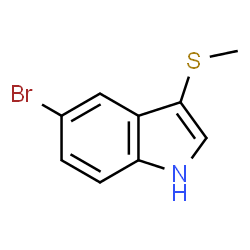 5-Bromo-3-(methylthio)-1H-indole Structure
