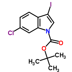 1-Boc-6-chloro-3-iodo-1H-indole structure