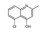 5-chloro-4-hydroxy-2-methylquinoline结构式