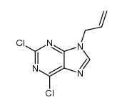 9-allyl-2,6-dichloro-9H-purine结构式
