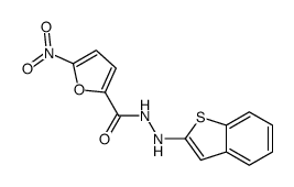 N'-(1-benzothiophen-2-yl)-5-nitrofuran-2-carbohydrazide结构式