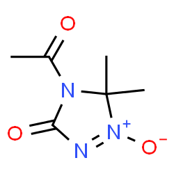 3H-1,2,4-Triazol-3-one, 4-acetyl-4,5-dihydro-5,5-dimethyl-, 1-oxide (9CI) Structure