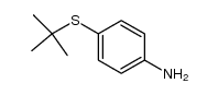 4-[(1,1-dimethylethyl)sulfanyl]benzene-1-amine结构式