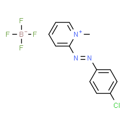 2-((p-Chlorophenyl)azo)-1-methylpyridiniumtetrafluoborate结构式