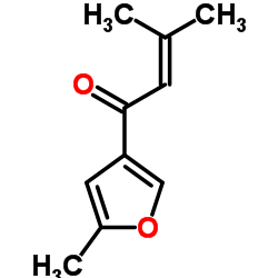 3-Methyl-1-(5-methyl-3-furyl)-2-buten-1-one结构式