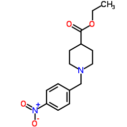 Ethyl1-(4-Nitro-benzyl)-piperidine-4-carboxylate结构式