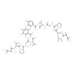 Actinocinedioyl(L-Thr-D-Val-L-Pro-N-methyl Gly-N-methyl-L-Val-OH)(L-Thr-D-aIle-L-Pro-N-methyl Gly-N-methyl-L-Val-OH) structure