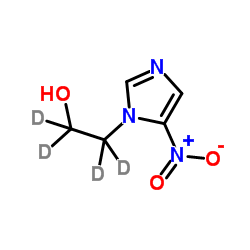 2-(5-Nitro-1H-imidazol-1-yl)(2H4)ethanol Structure