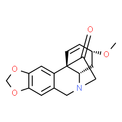 (5α,13β,19α)-1,2-Didehydro-3α-methoxycrinan-11-one Structure