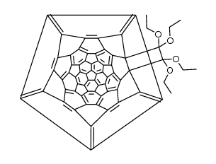1,2-(6161,62,62-tetraethoxycyclobutano)dihydro[60]fullerene Structure