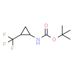 tert-butyl N-[2-(trifluoromethyl)cyclopropyl]carbamate Structure