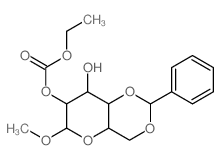 a-D-Glucopyranoside, methyl4,6-O-(phenylmethylene)-, 2-(ethyl carbonate) (9CI)结构式
