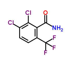 2,3-Dichloro-6-(trifluoromethyl)benzamide结构式