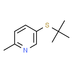 5-(tert-Butylthio)-2-methylpyridine结构式