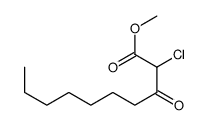 methyl 2-chloro-3-oxodecanoate结构式