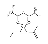 2-methyl-1-hexene-3-yne copper(I) 1,1,1,5,5,5-hexafluoroacetylacetonate结构式