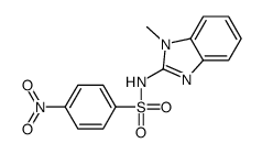 N-(1-methylbenzoimidazol-2-yl)-4-nitro-benzenesulfonamide Structure