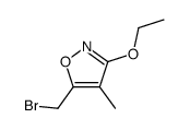 Isoxazole, 5-(bromomethyl)-3-ethoxy-4-methyl- (9CI) structure