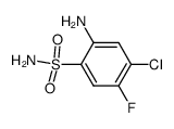 2-amino-4-chloro-5-fluorobenzenesulfonamide结构式