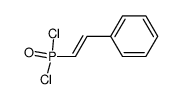 <(E)-2-phenylethenyl>phosphonic dichloride结构式
