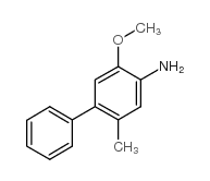 5-甲基-4-苯基邻茴香胺结构式