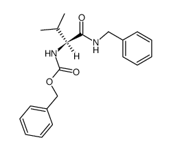 (S)-benzyl (1-(benzylamino)-3-methyl-1-oxobutan-2-yl)carbamate Structure